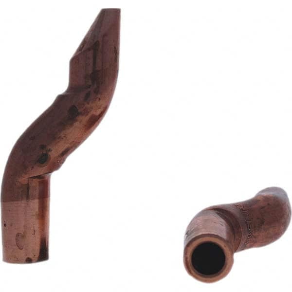 Tuffaloy - Spot Welder Tips For Use With: 5RW Electrode Holder Type: Double Bend Tip D Nose (Offset) - Industrial Tool & Supply