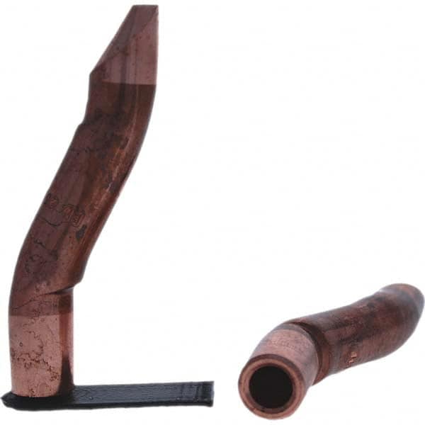 Tuffaloy - Spot Welder Tips For Use With: 5RW Electrode Holder Type: Double Bend Tip D Nose (Offset) - Industrial Tool & Supply