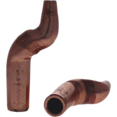 Tuffaloy - Spot Welder Tips For Use With: 4RW Electrode Holder Type: Misc Double Bend Tip C Nose (Flat) - Industrial Tool & Supply