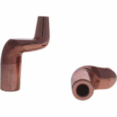 Tuffaloy - Spot Welder Tips For Use With: 5RW Electrode Holder Type: Misc Double Bend Tip C Nose (Flat) - Industrial Tool & Supply