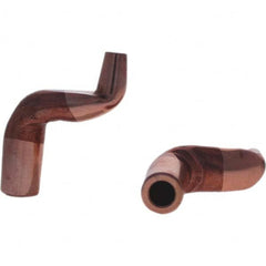 Tuffaloy - Spot Welder Tips For Use With: 5RW Electrode Holder Type: Misc Double Bend Tip C Nose (Flat) - Industrial Tool & Supply