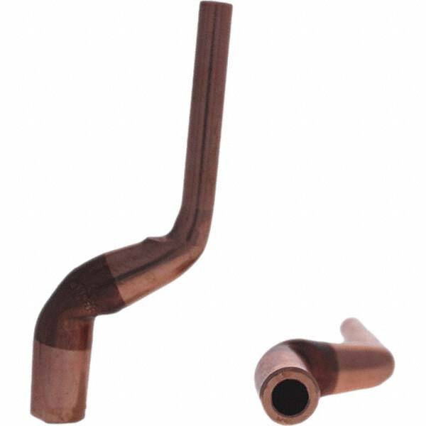 Tuffaloy - Spot Welder Tips For Use With: 5RW Electrode Holder Type: Misc Double Bend Tip C Nose (Flat) - Industrial Tool & Supply