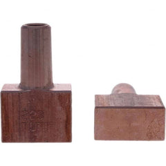 Tuffaloy - Spot Welder Tips For Use With: 5RW Electrode Holder Type: Backup Electrode Rectangular Face - Industrial Tool & Supply