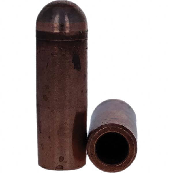 Tuffaloy - Spot Welder Tips For Use With: 5RW Electrode Holder Type: Refactory Straight Tip B Nose (Dome) - Industrial Tool & Supply
