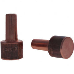 Tuffaloy - Spot Welder Tips For Use With: 4RW Electrode Holder Type: Backup Electrode Round Face - Industrial Tool & Supply