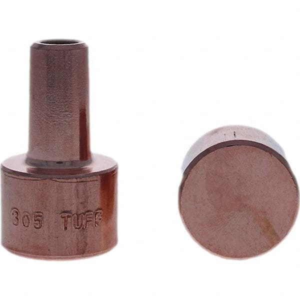 Tuffaloy - Spot Welder Tips For Use With: 4RW Electrode Holder Type: Backup Electrode Round Face - Industrial Tool & Supply
