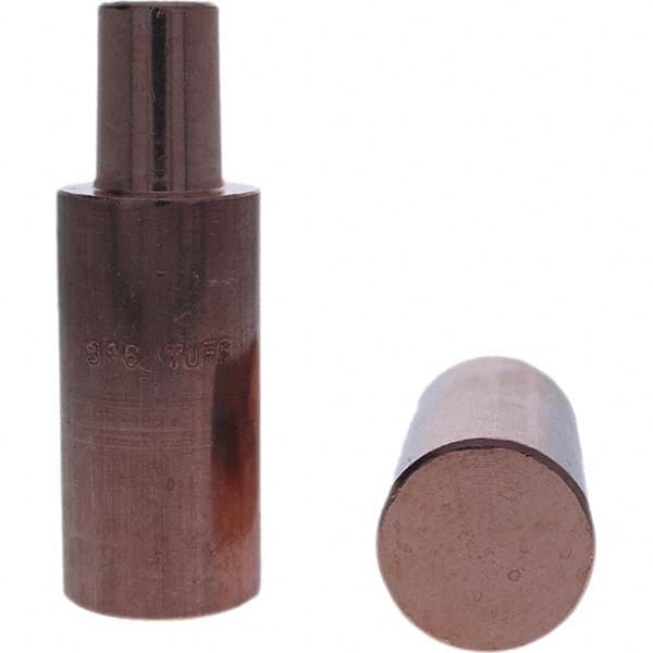 Tuffaloy - Spot Welder Tips For Use With: 5RW Electrode Holder Type: Backup Electrode Round Face - Industrial Tool & Supply