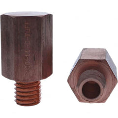 Tuffaloy - Spot Welder Tips For Use With: 5/8-11 Threaded Electrode Holder Type: Threaded Tip C Nose (Flat) - Industrial Tool & Supply