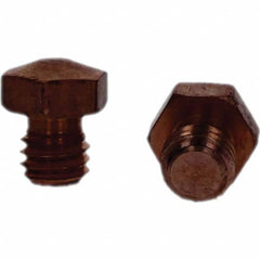 Tuffaloy - Spot Welder Tips For Use With: 3/8-16 Threaded Electrode Holder Type: Threaded Tip E Nose (Truncated) - Industrial Tool & Supply