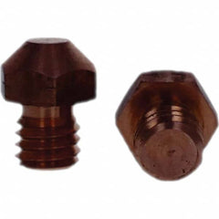 Tuffaloy - Spot Welder Tips For Use With: 3/8-16 Threaded Electrode Holder Type: Threaded Tip A Nose (Pointed) - Industrial Tool & Supply