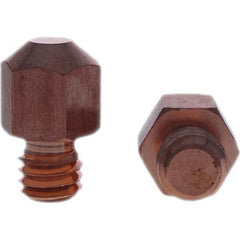 Tuffaloy - Spot Welder Tips For Use With: 3/8-16 Threaded Electrode Holder Type: Threaded Tip A Nose (Pointed) - Industrial Tool & Supply