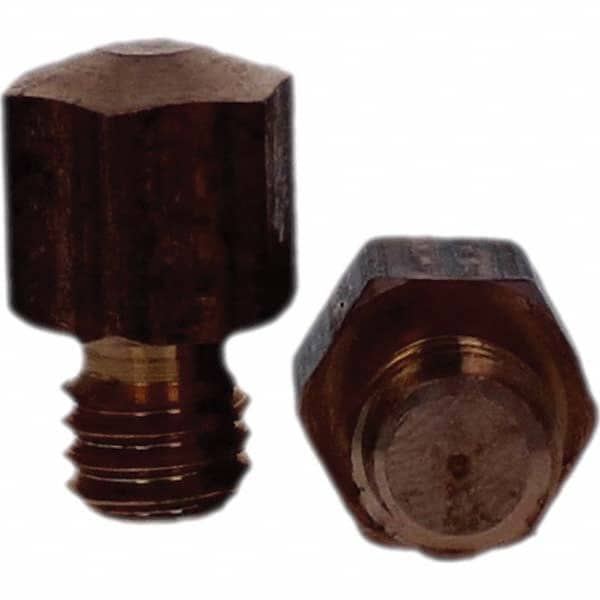 Tuffaloy - Spot Welder Tips For Use With: 3/8-16 Threaded Electrode Holder Type: Threaded Tip E Nose (Truncated) - Industrial Tool & Supply