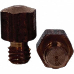 Tuffaloy - Spot Welder Tips For Use With: 3/8-16 Threaded Electrode Holder Type: Threaded Tip E Nose (Truncated) - Industrial Tool & Supply