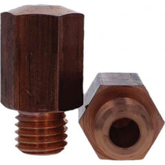 Tuffaloy - Spot Welder Tips For Use With: 5/8-11 Threaded Electrode Holder Type: Threaded Tip E Nose (Truncated) - Industrial Tool & Supply