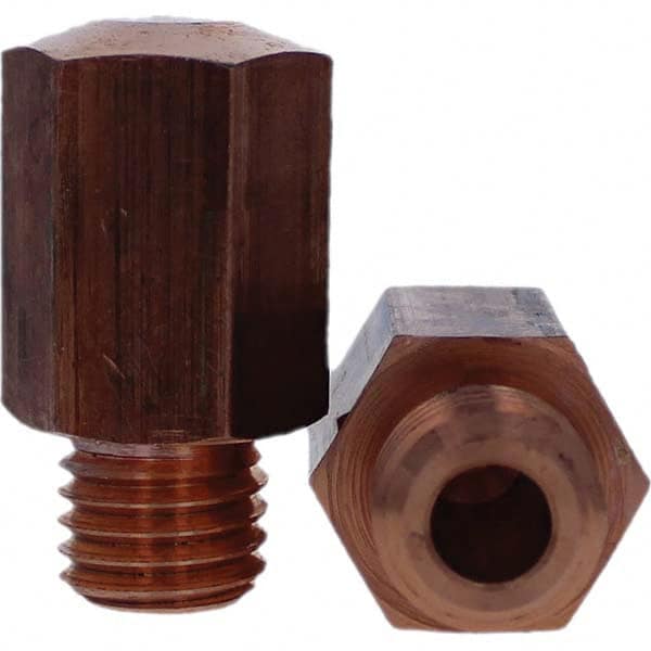 Tuffaloy - Spot Welder Tips For Use With: 3/4-10 Threaded Electrode Holder Type: Threaded Tip E Nose (Truncated) - Industrial Tool & Supply