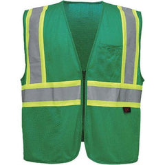 GSS Safety - Size S/M Green Mesh General Purpose High Visibility Vest - Industrial Tool & Supply