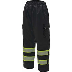 GSS Safety - Size L/XL Black Waterproof & Cold Weather Pants - Industrial Tool & Supply