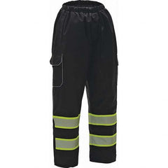 GSS Safety - Size L/XL Black Waterproof Rain Pants - Industrial Tool & Supply