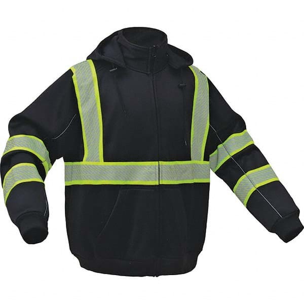 GSS Safety - Size XL Black High Visibility Sweatshirt - Industrial Tool & Supply