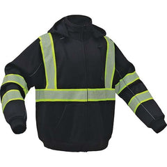 GSS Safety - Size L Black High Visibility Sweatshirt - Industrial Tool & Supply