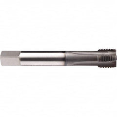 Emuge - M10x1.25 Metric Fine 6HX 4 Flute GLT-1 Finish HSS-E Spiral Point Tap - Industrial Tool & Supply