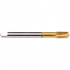 Emuge - 9/16-18 UNF 2BX 4 Flute TiN Finish PM Cobalt Spiral Point Tap - Industrial Tool & Supply