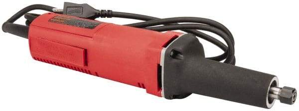 Milwaukee Tool - 1/4 Inch Collet, 21,000 RPM, Straight, Electric Die Grinder - 120 Volt, 4.5 Amp, 8 Ft. Long Cord - Industrial Tool & Supply