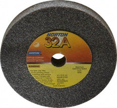 Norton - 46 Grit Aluminum Oxide Type 1 Internal Grinding Wheel - 4" Diam x 1/2" Hole x 1/2" Thick, 8,120 Max RPM, Type 1 Coarse Grade, K Hardness, Vitrified Bond, No Recess - Industrial Tool & Supply