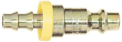 Coilhose Pneumatics - Lock-On Hose Barb Industrial Pneumatic Hose Connector - Plated Steel, 3/8" Body Diam, 3/8" Hose ID - Industrial Tool & Supply