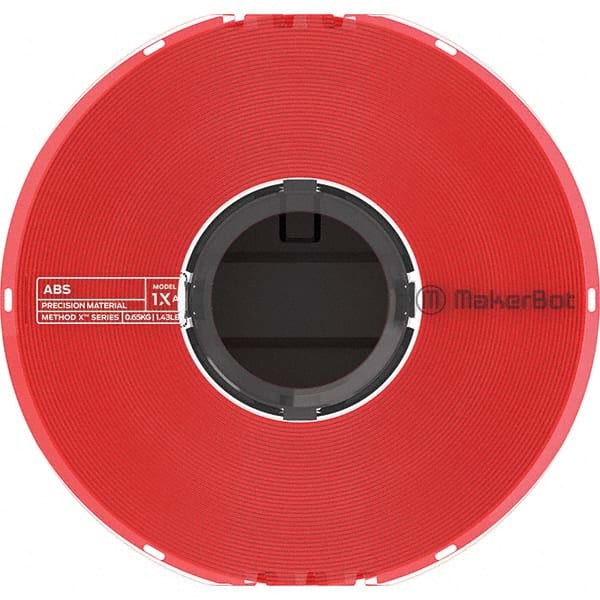 MakerBot - 3D Printer Consumables Material: ABS Color: Red - Industrial Tool & Supply