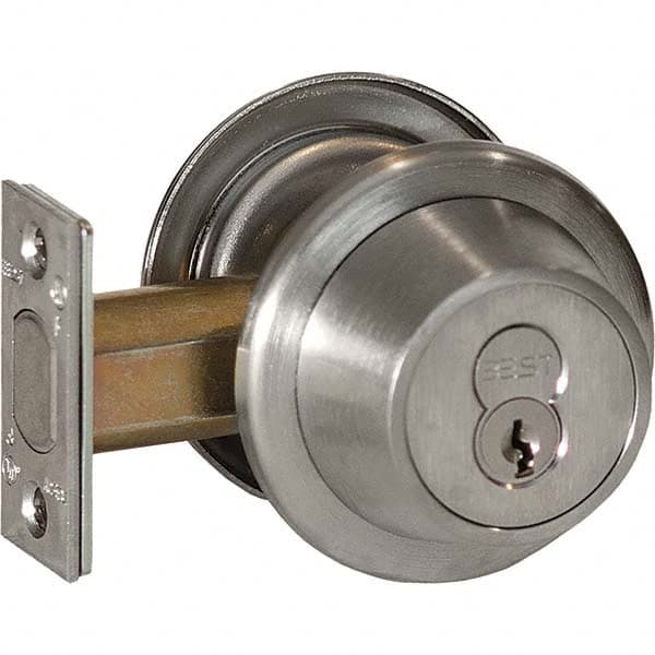 Best - Deadbolts Type: Double Cylinder Door Thickness Range: 1-3/8-2 - Industrial Tool & Supply