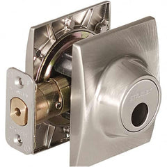 Stanley - Deadbolts Type: Single Cylinder Door Thickness Range: 1-3/8 - 1-3/4 - Industrial Tool & Supply