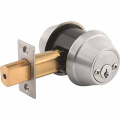 Stanley - 6 Pin Less Cylinder Double Cylinder Deadbolt - Industrial Tool & Supply