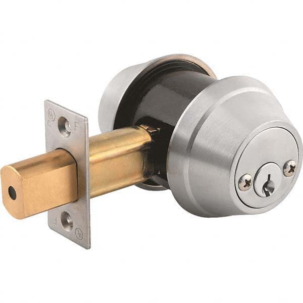 Stanley - 6 Pin Less Cylinder Double Cylinder Deadbolt - Industrial Tool & Supply