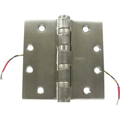 Stanley - 4-1/2" Long x 4-1/2" Wide Grade 1 304 Stainless Steel Full Mortise Ball Bearing Commercial Hinge - Industrial Tool & Supply
