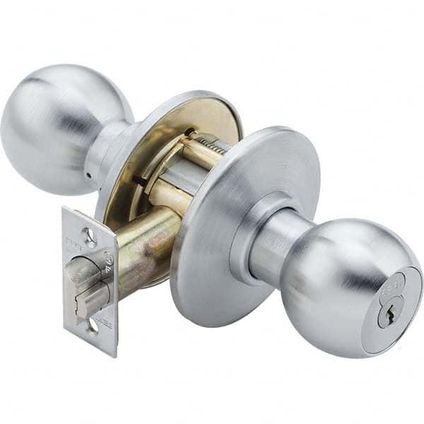 Best - Knob Locksets Type: Dormitory Door Thickness: 1 3/8 - 2 - Industrial Tool & Supply