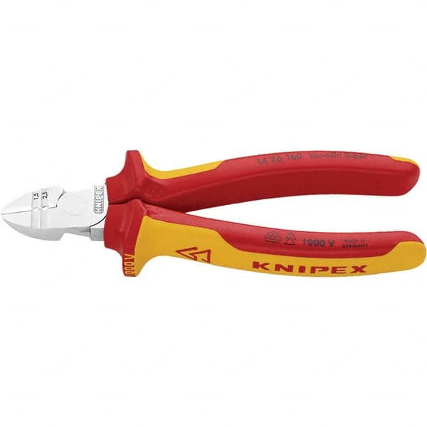Knipex - Cutting Pliers Type: Diagonal Cutter w/Stripper Insulated: Insulated - Industrial Tool & Supply