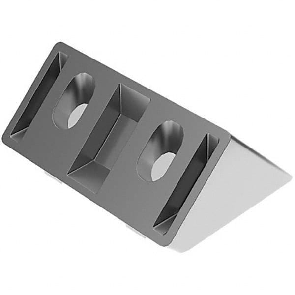 FATH - 89.92mm Wide, 0.0375" High, 45° T-Slotted Aluminum Extrusion Supports - Industrial Tool & Supply