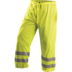 OccuNomix - Size S/M Hi-Viz Yellow Polyester Hi-Visibility Pants - Industrial Tool & Supply