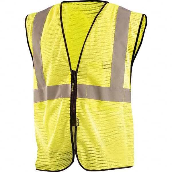 OccuNomix - Size 4X/5X L Hi-Vis Yellow Mesh General Purpose High Visibility Vest - Industrial Tool & Supply