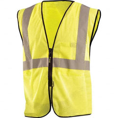 OccuNomix - Size 4X/5X L Hi-Vis Yellow Mesh General Purpose High Visibility Vest - Industrial Tool & Supply