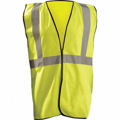 OccuNomix - Size L/XL Hi-Vis Yellow Solid General Purpose High Visibility Vest - Industrial Tool & Supply
