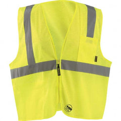 OccuNomix - Size S Hi-Vis Yellow Mesh General Purpose High Visibility Vest - Industrial Tool & Supply