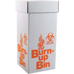 Dynalon Labware - 1 6-Piece White & Orange Rectangle Open Top Disposal Box - Industrial Tool & Supply