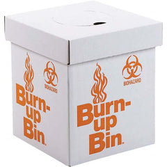 Dynalon Labware - 1 6-Piece White & Orange Rectangle Open Top Disposal Box - Industrial Tool & Supply