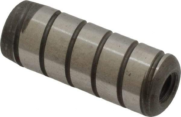 Holo-Krome - 3/8" Diam x 1" Pin Length 4000 Alloy Steel Pull Out Dowel Pin - Black Luster Finish, C 47-58 & C 60 (Surface) Hardness, 1 Beveled & 1 Threaded End - Industrial Tool & Supply