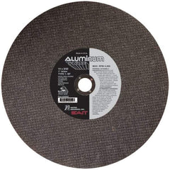 Sait - 14" Aluminum Oxide Cutoff Wheel - 3/32" Thick, 1" Arbor, 4,400 Max RPM, Use with Chop Saws - Industrial Tool & Supply
