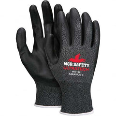MCR Safety - Size M, ANSI Cut Lvl 2, ANSI Puncture Lvl 2, ANSI Abrasion Lvl 3, Foam Nitrile Coated Cut & Puncture Resistant Gloves - Industrial Tool & Supply