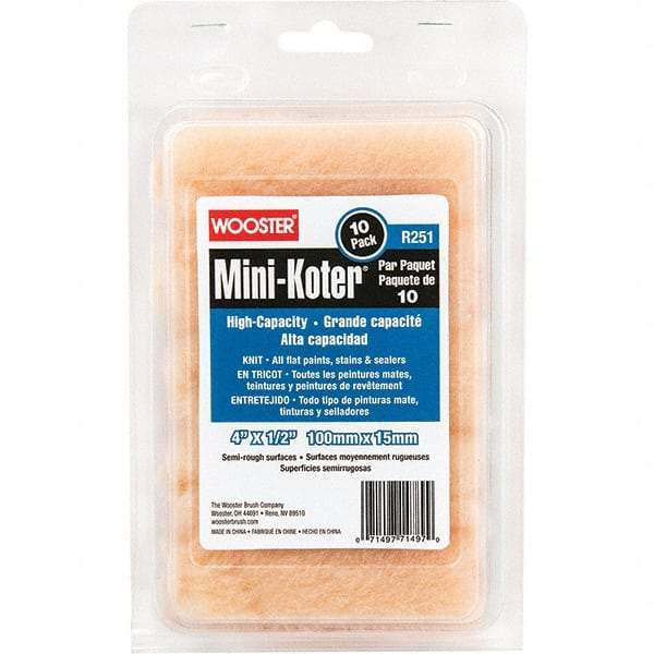 Wooster Brush - Paint Roller Covers   Type: Mini Roller    Nap Size (Inch): 1/2 - Industrial Tool & Supply