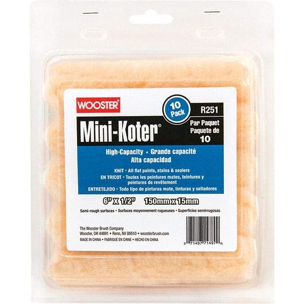 Wooster Brush - Paint Roller Covers   Type: Mini Roller    Nap Size (Inch): 1/2 - Industrial Tool & Supply